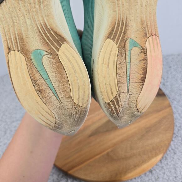 Nike ZoomX Vaporfly Next% 2 Aurora Green Blue Running Shoe Womens 8 CU4123-300 - Picture 12 of 14